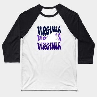 Virginia, The Military Sent Me Here // Dear Military Spouse Baseball T-Shirt